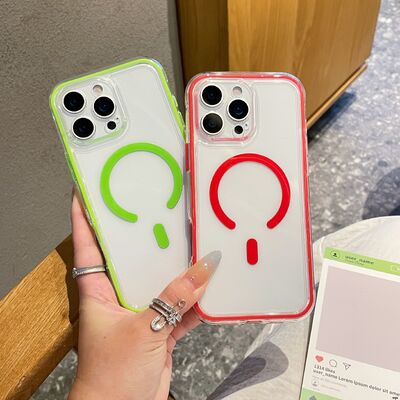 2 in 1 TPU Magsafe Phone Case Drop Protection with 4 Corners Airbags