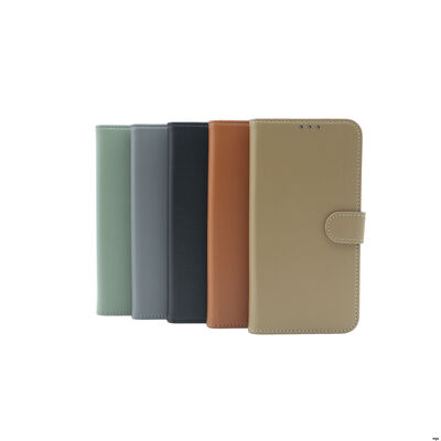 TPU Bio Based Vegan Bamboo Fiber Flip Cover Phone Case With 3 Card Slots