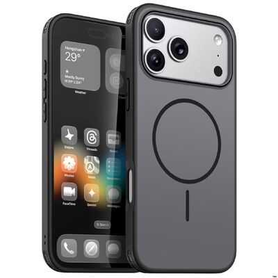 Microfiber Lining Magsafe Phone Case 360 Degree Protective Smooth Matte Soft