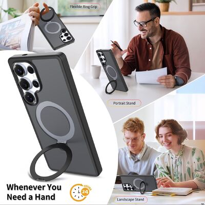 Multi Angle Adjustment MagSafe Kickstand Case For S25 Ultra Phone