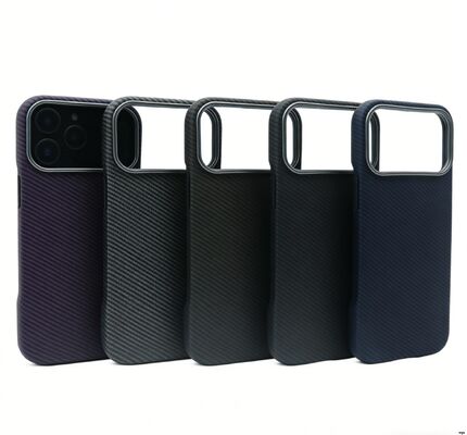 Customizable Logo  Carbon Fiber Leather Phone Case with OEM/ODM service