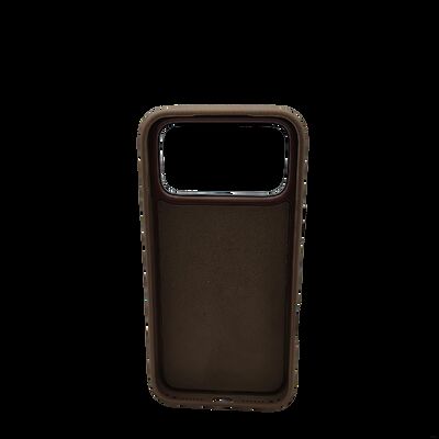 Carbon Fiber Material Leather Phone Case