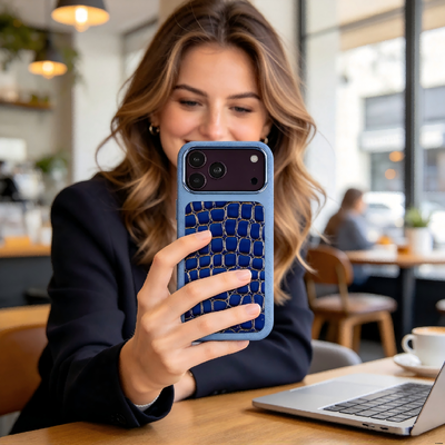 Croc Embossed Leather Phone Case Bulk