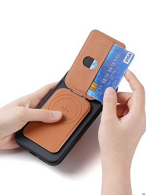 3 Cards Magsafe Stand Wallet Waterproof with Kickstand Function