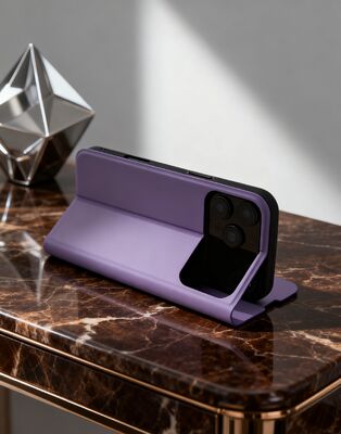 Slim Folio Phone Case Customizable Logo Dirt Resistant