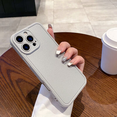 Textured Leather Like Finish TPU Sleek Phone Case Scratch Resistant