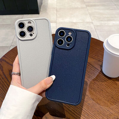 Textured Leather Like Finish TPU Sleek Phone Case Scratch Resistant
