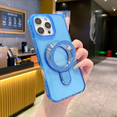 TPU MagSafe Compatible Phone Case Drop Protection with Rhinestone Lens Ring