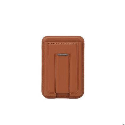 Kickstand Magsafe Card Wallet Fold Flat Lightweight With Built In Magnets