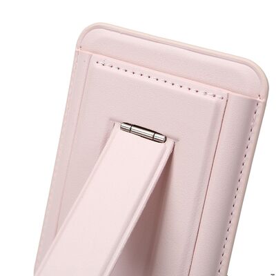 Kickstand Magsafe Card Wallet Fold Flat Lightweight With Built In Magnets