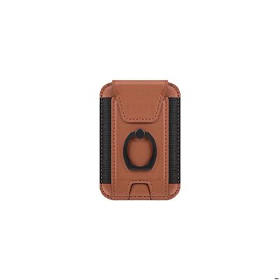 Travel Phone Back Sticker Magsafe Card Holder Lightweight With Ring Stand