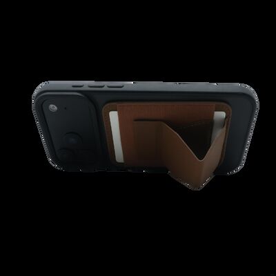 Foldable Stand Magsafe Card Wallet For Handsfree Viewing On Subway / Cafe