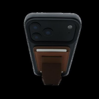 Foldable Stand Magsafe Card Wallet For Handsfree Viewing On Subway / Cafe
