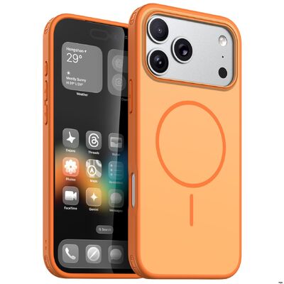 Microfiber Lining Magsafe Phone Case 360 Degree Protective Smooth Matte Soft