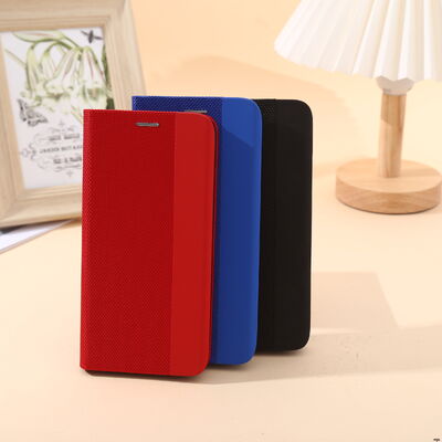 Oxford Fabric Flip Wallet Phone Case Built in Kickstand Waterproof for iPhone 15 Pro Max