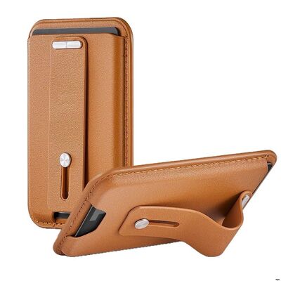 Travel Slim Magsafe Card Wallet Compact With Kickstand Function