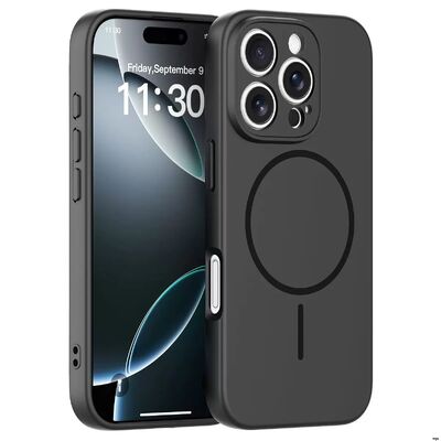 Smooth Grip Magsafe Phone Case Featuring Raised Edges for Camera Protection