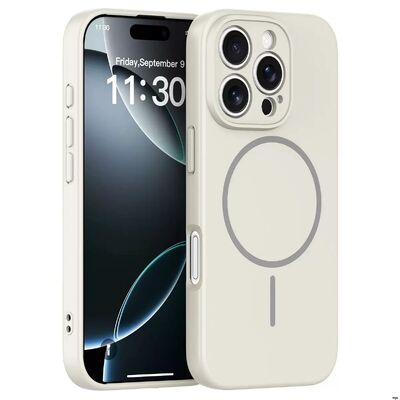 Smooth Grip Magsafe Phone Case Featuring Raised Edges for Camera Protection