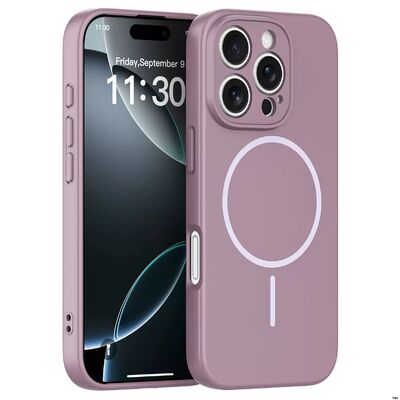 Smooth Grip Magsafe Phone Case Featuring Raised Edges for Camera Protection