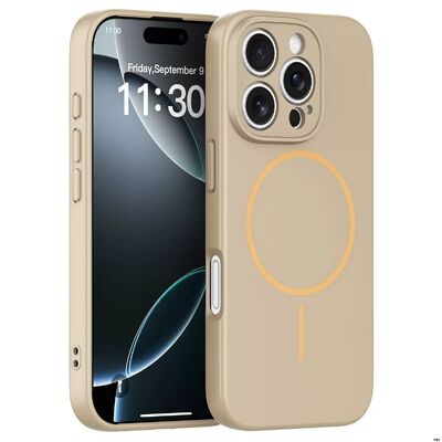 Smooth Grip Magsafe Phone Case Featuring Raised Edges for Camera Protection