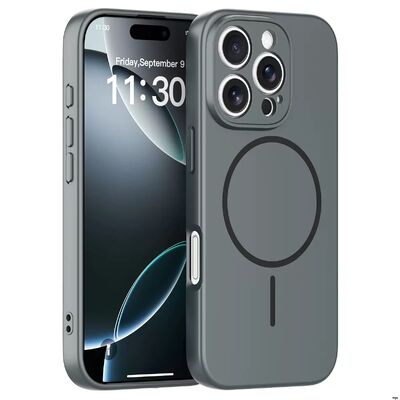 Smooth Grip Magsafe Phone Case Featuring Raised Edges for Camera Protection