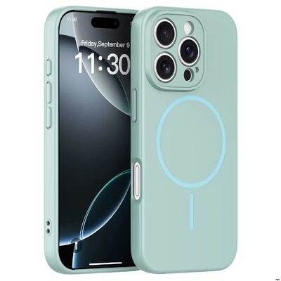 Smooth Grip Magsafe Phone Case Featuring Raised Edges for Camera Protection