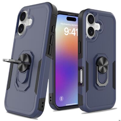 Kickstand Leather Covered Phone Case Featuring 360 Degree Rotatable