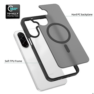 TPU PC Materials MagSafe Phone Case Wireless Charging Protecting Camera Lenses