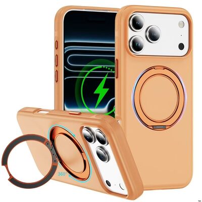 Hands Free Viewing Kickstand TPU Phone Case with Rhinestone Lens Ring