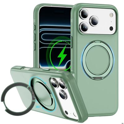 Hands Free Viewing Kickstand TPU Phone Case with Rhinestone Lens Ring
