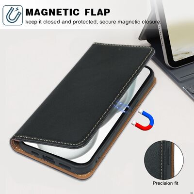 RFID Blocking Protection Flip Phone Case with Multiple Card Slots / Cash Pocket