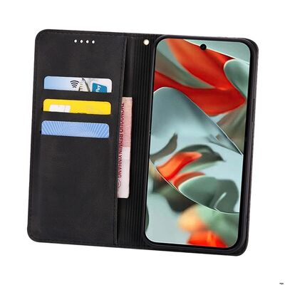 Google Pixel 9 Series Leather Wallet Case With Kickstand Camera Protection Cash Slot
