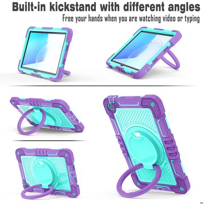 Customizable Multi Functional Tablet Case With Shock Absorbent Three Layers And Rotating Handle Grip For Corporate Needs Manufacturer