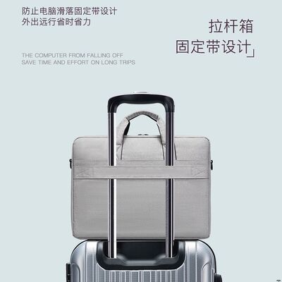 Cross-border Fashion Handbags Waterproof Computer Bags Men's Business Briefcases Lightweight Women's Document Bags Commuting Single-shoulder Bags