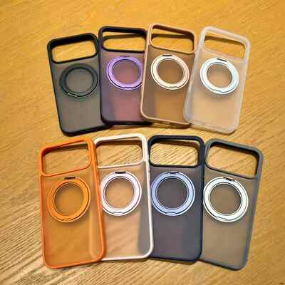 Customized Logo 360° Rotatable Semi-Transparent  MagSafe Phone Case Direct sales from the source factory