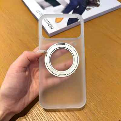 Customized Logo 360° Rotatable Semi-Transparent  MagSafe Phone Case Direct sales from the source factory