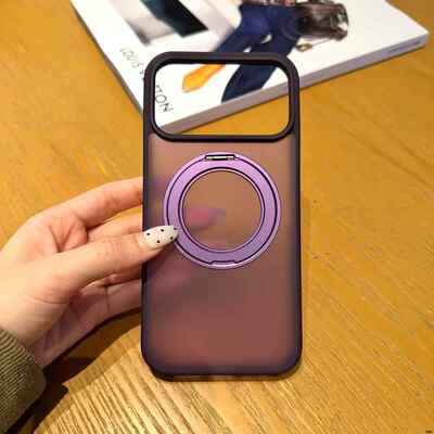 Customized Logo 360° Rotatable Semi-Transparent  MagSafe Phone Case Direct sales from the source factory