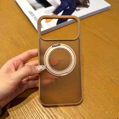 Customized Logo 360° Rotatable Semi-Transparent  MagSafe Phone Case Direct sales from the source factory