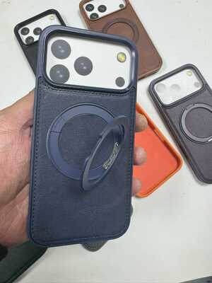 Customized OEM/ODM Service Leather Phone Case With Ring 