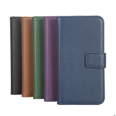 Customizable Logo  Litchi Grain Leather Detachable Wallet Case Phone Case Manufacturer