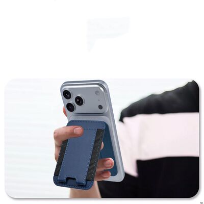 Customized Magsafe Card Wallet with Built in Magnets and Easy Access Card Slot Providing Hands Free Convenience and Secure Card Storage for Business