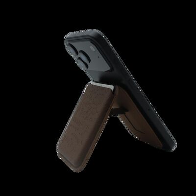 Customizable Magsafe Card Wallet Featuring Kickstand and Easy Out Hole Card Slot for Comfortable Viewing and Card Removal With OEM/ODM service