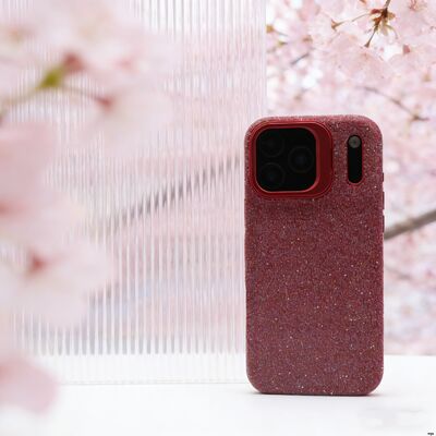 Customized Diamond-Embedded Half-Wrap Leather Phone Case