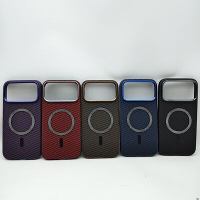 Custom Carbon Fiber Material Leather Phone Case