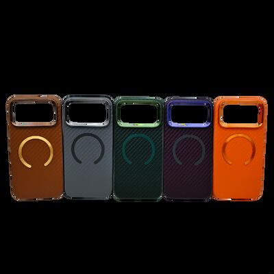 Carbon Fiber Material Leather Phone Case