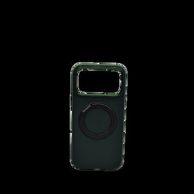 Customized Leather Covered Phone Case With a Ring