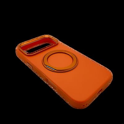 Customized Leather Covered Phone Case With a Ring