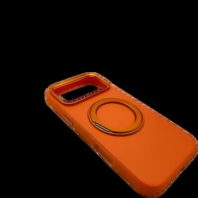 Customized Leather Covered Phone Case With a Ring