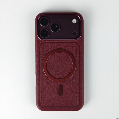 Vintage Litchi Grain MagSafe Phone Case With OEM/ODM