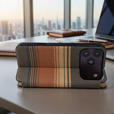 Aramid Fiber Flip Wallet Case With OEM/ODM Service